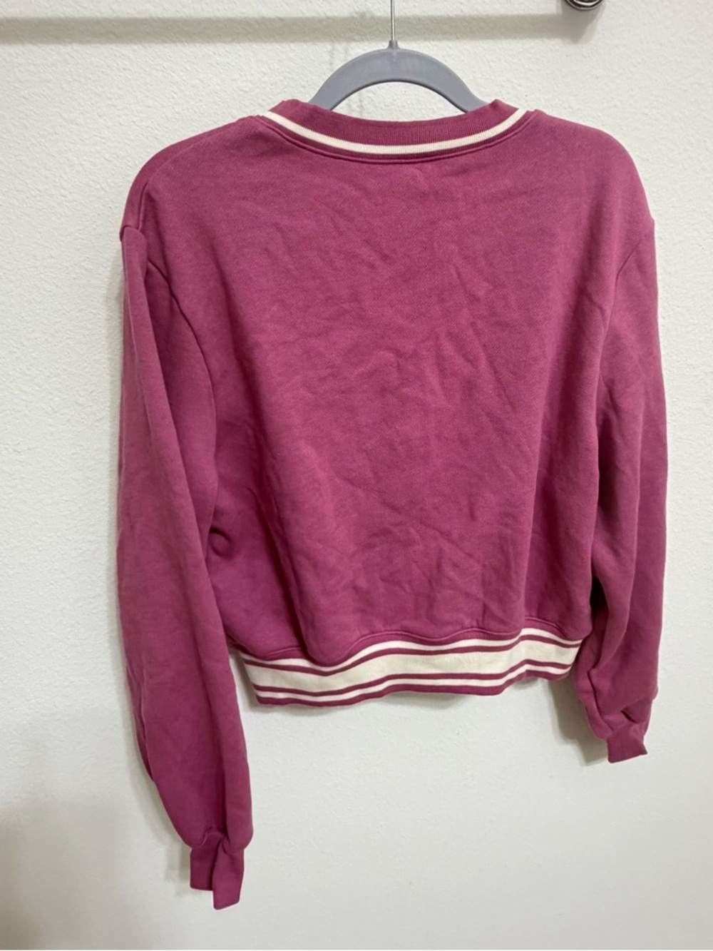 PINK Victoria's Secret Crop Sports Club Varsity Jacket - Picture 3 of 14